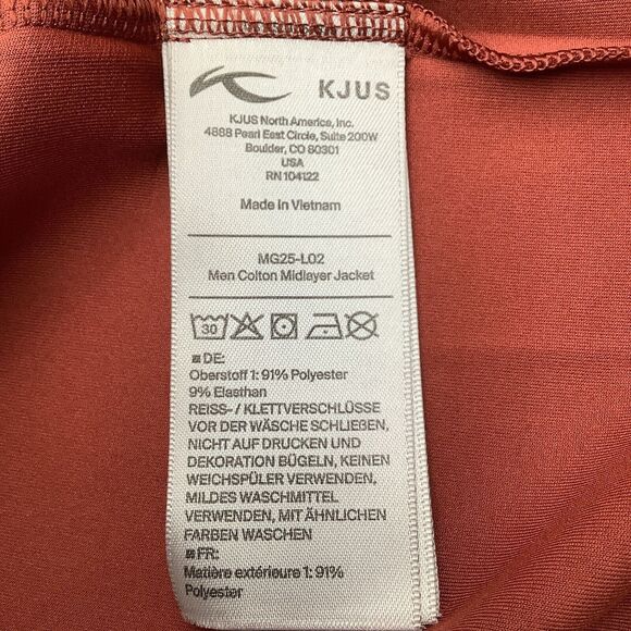 KJUS Mens Cedar Colton Midlayer Full Zip‎ Jacket Size 54 XL NWT - Picture 15 of 15